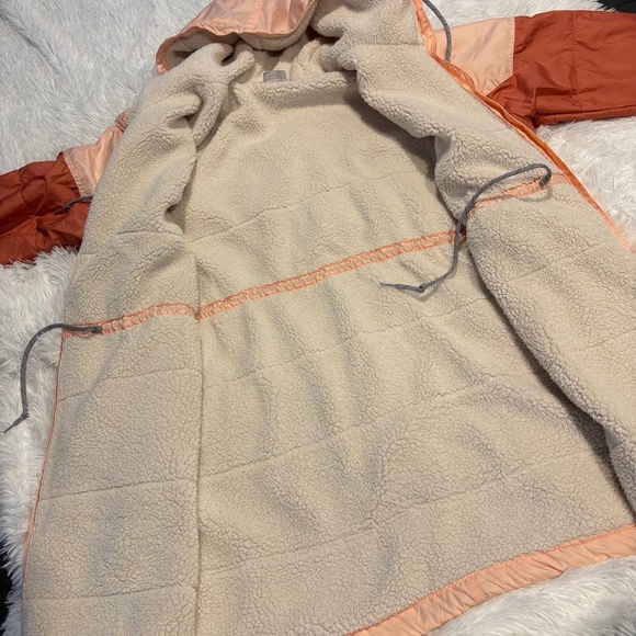 Columbia Women's Flash Challenger Sherpa Lined Long Jacket size XXL IN PEACH - Picture 9 of 14